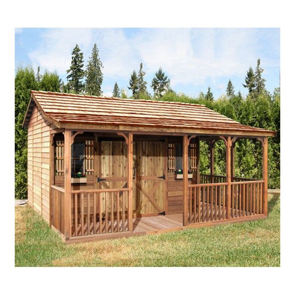 Cedarshed Modern Farmhouse Shed Kits with Porch