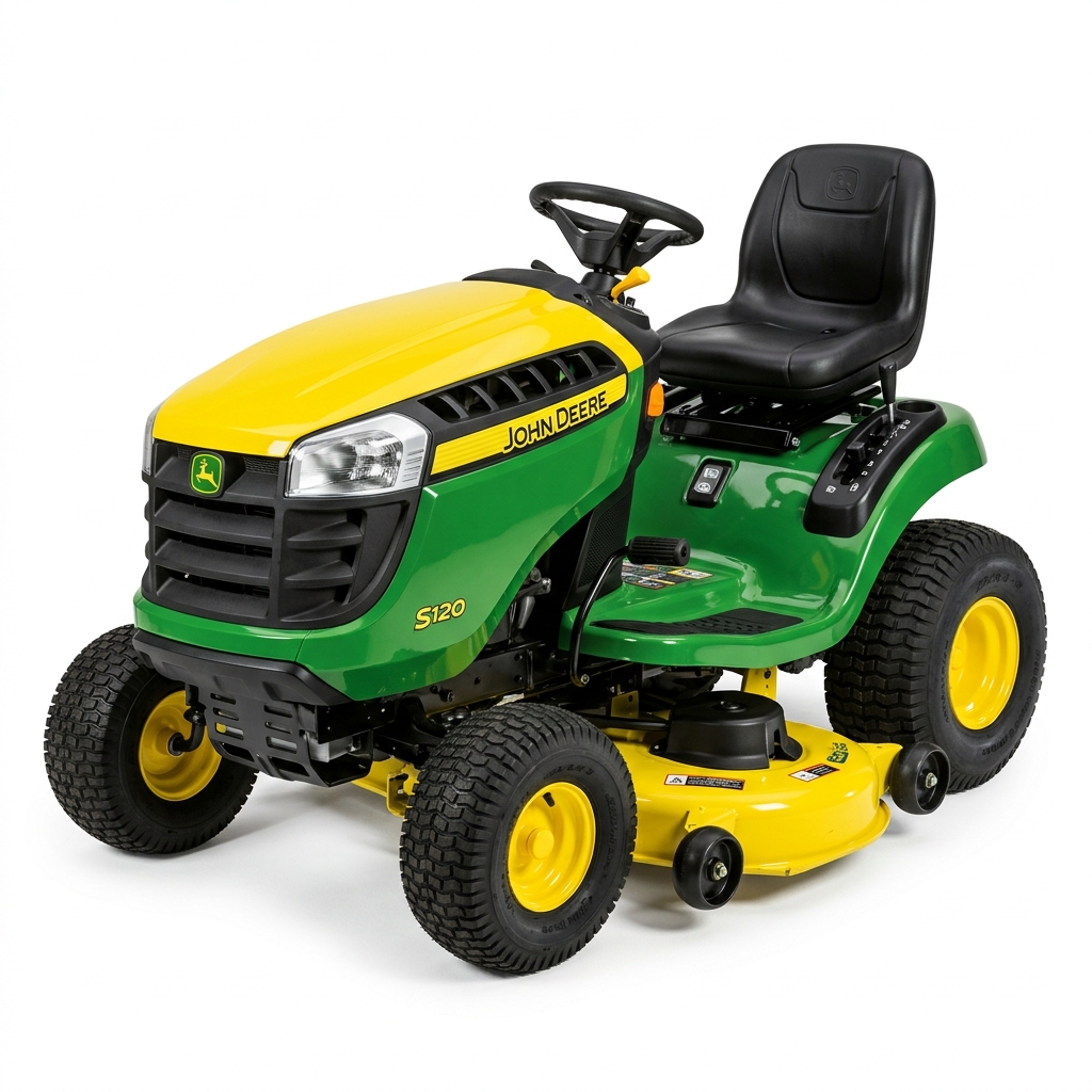 John Deere S120 42-in 22 HP V-Twin Gas Riding Lawn Tractor (BG21160)